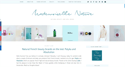 Desktop Screenshot of mademoisellenature.com